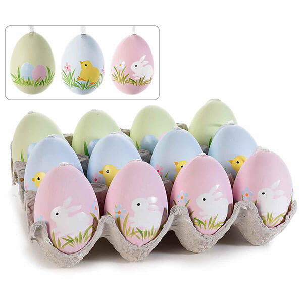 Húsvéti dekor tojás - 1 darab - 3-féle mintával