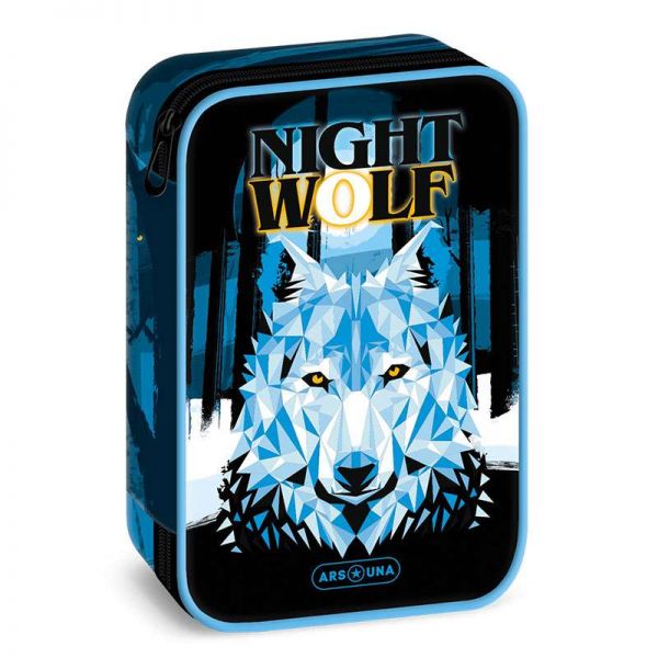 Nightwolf farkasos többszintes tolltartó - Ars Una