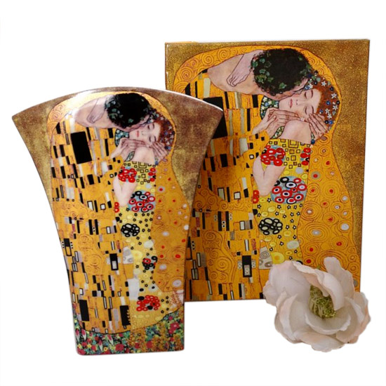 Klimt porcelán váza - The Kiss