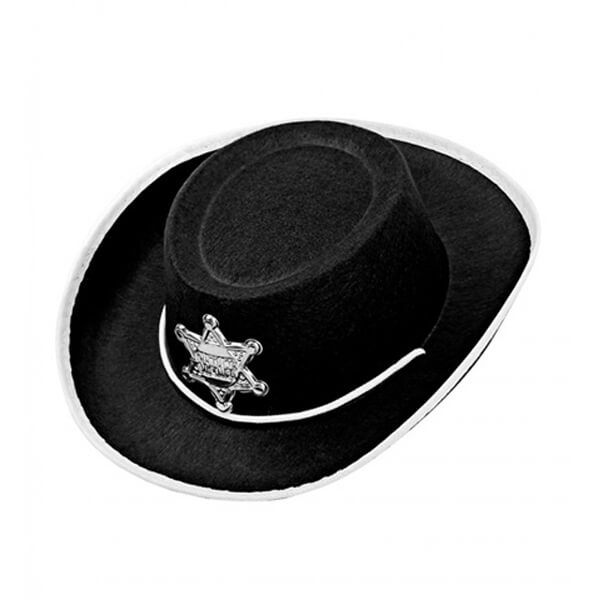 Cowboy kalap gyerekeknek - fekete