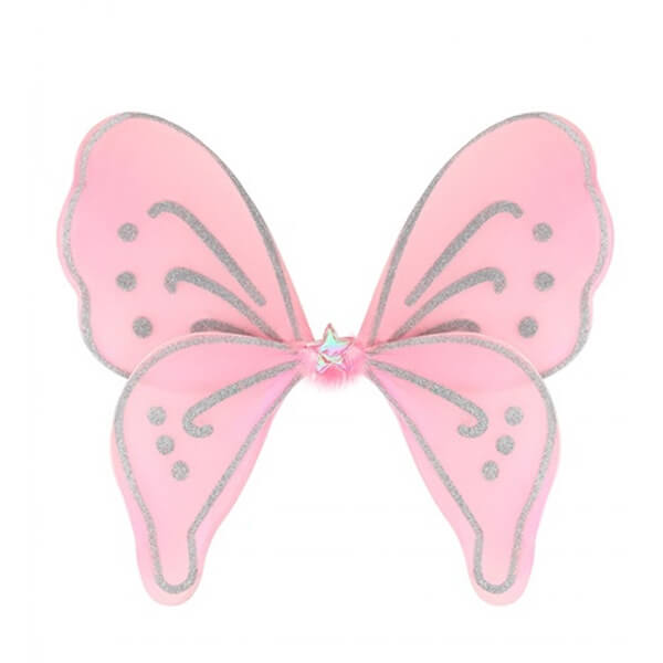Csillámos Pillangó szárny - rózsaszín