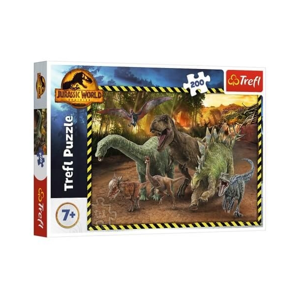 Dinók a Jurassic Parkból 200 darabos puzzle- Trefl