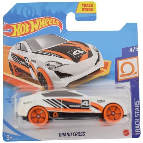Hot Wheels Grand Cross fehér/narancssárga kisautó 1/64 - Mattel