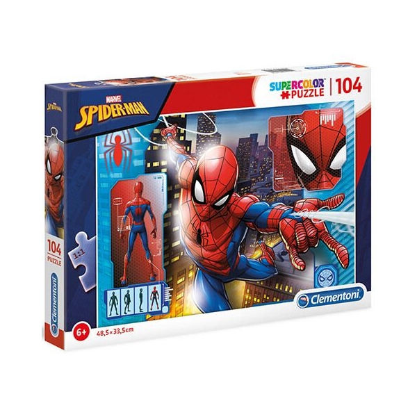Pókember Marvel SuperColor puzzle - 104 darabos - Clementoni