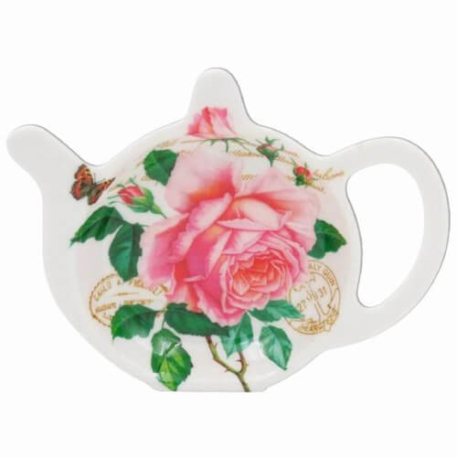 Rózsás műanyag teafiltertartó 13 cm - Redoute Rose