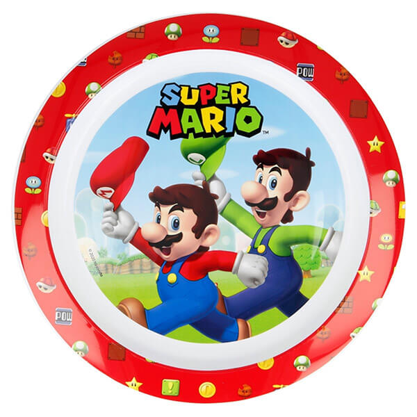 Super Mario mikrozható lapostányér