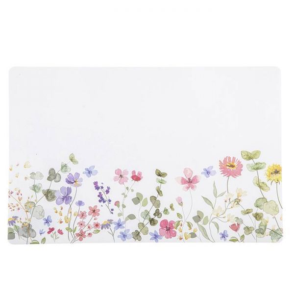 Tavaszi virágos tányéralátét - műanyag - 43x28 cm