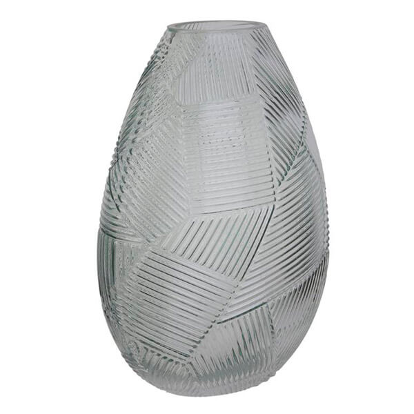 HOME DECO üvegváza - világosszürke 21,5 cm - beszerzési ár